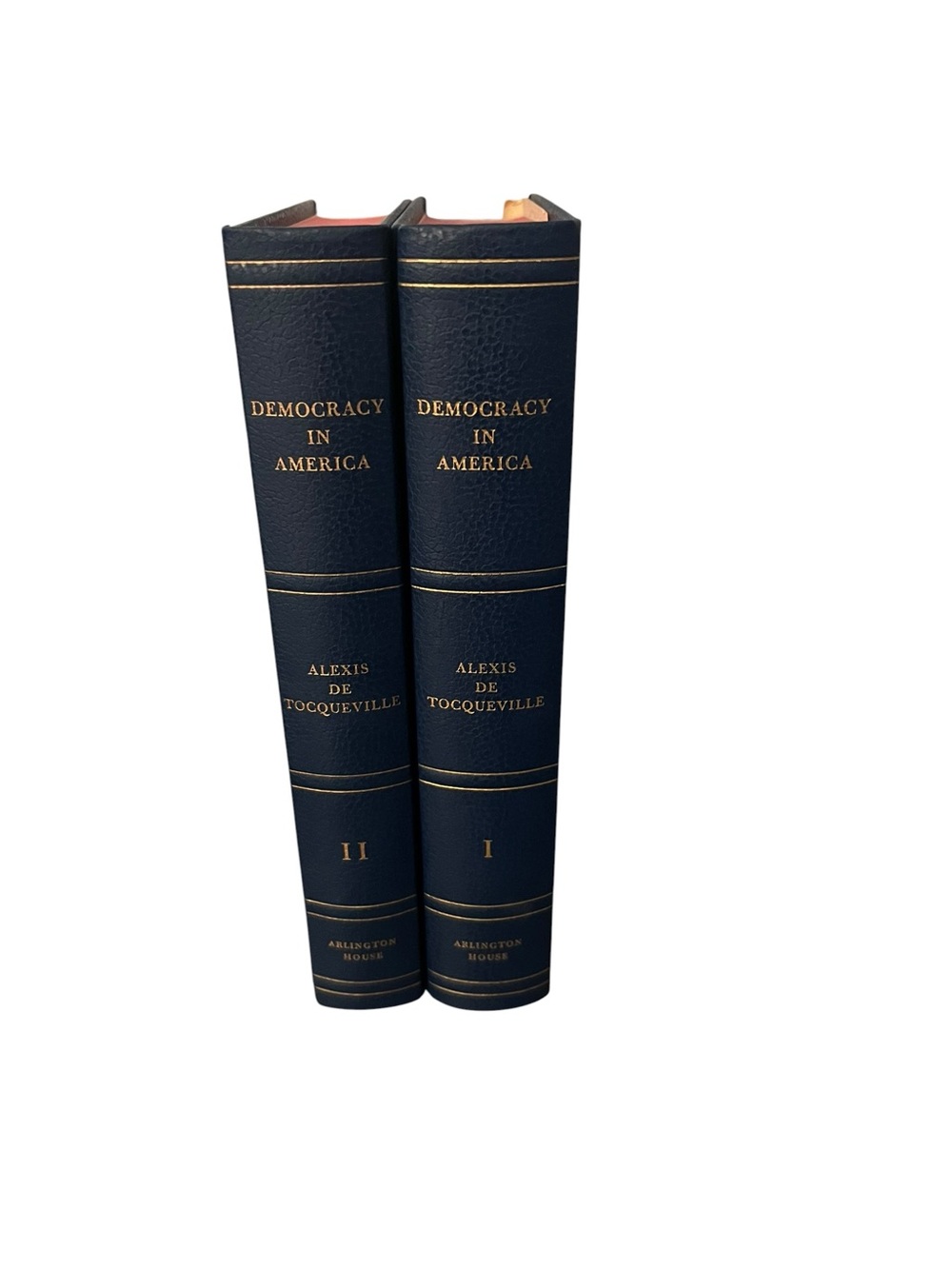 Democracy In America Volumes I & II Alexis De Tocqueville Arlington House HC